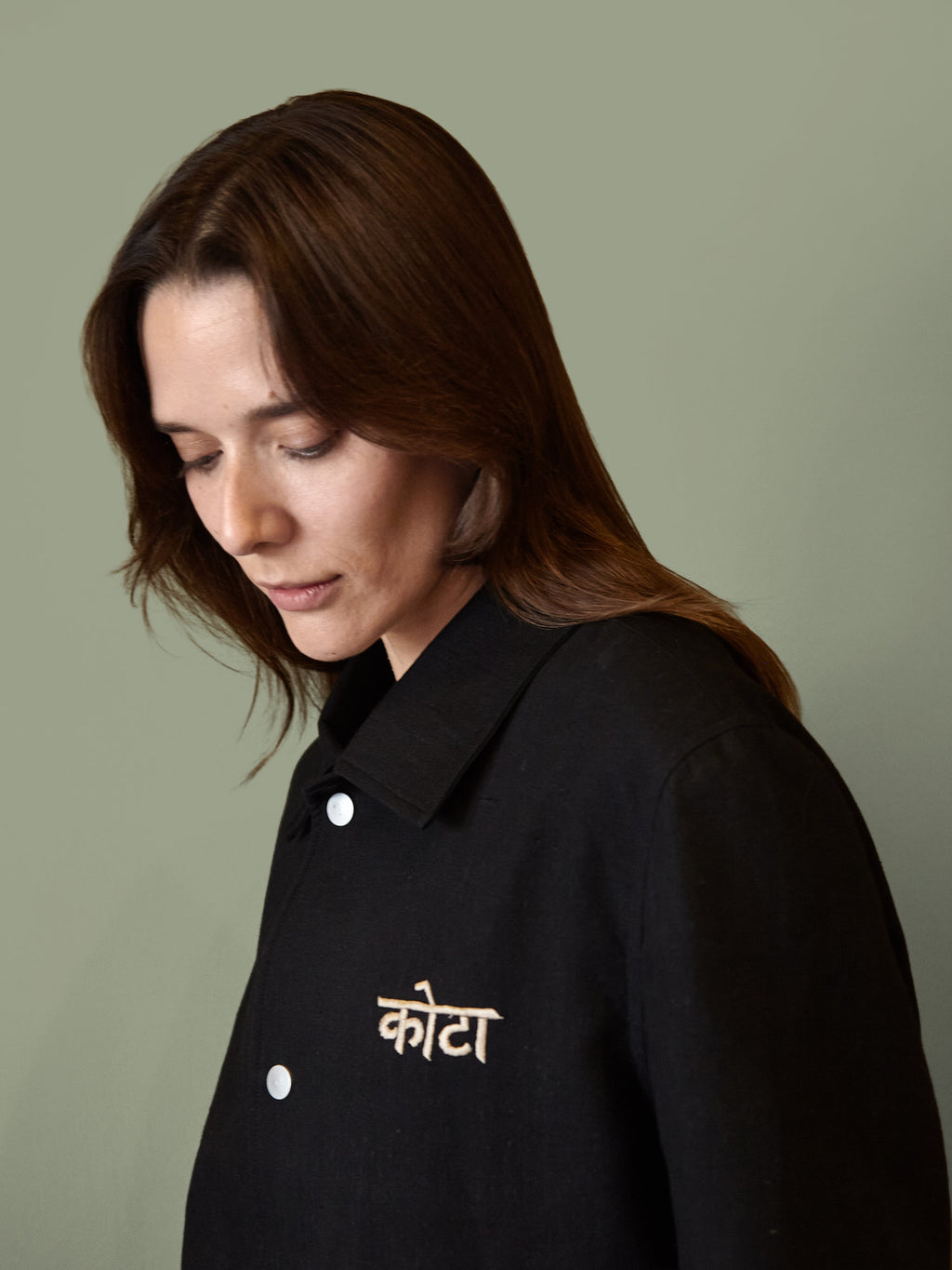 The Overshirt in Black, detail